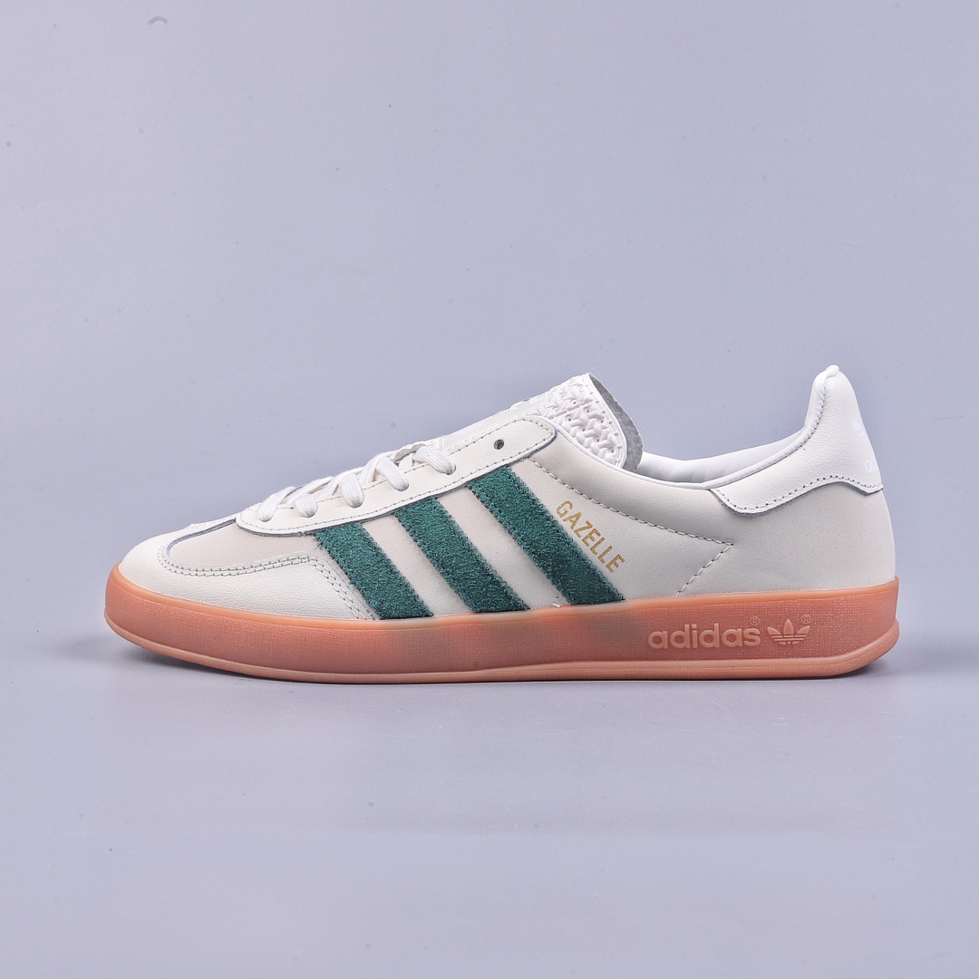 150 Adidas Originals Gazelle Indoor 米白绿 ID2567