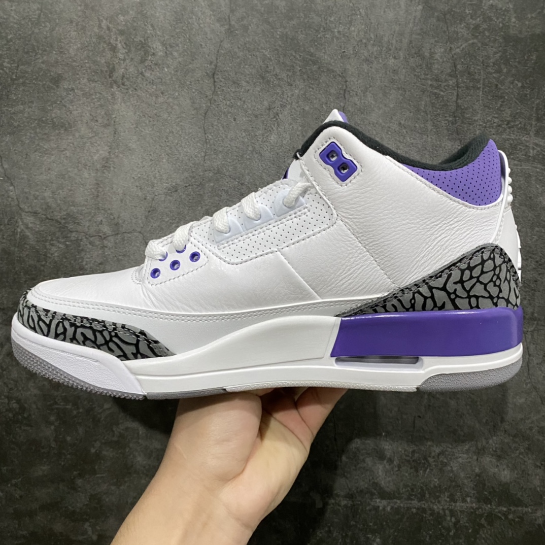 450 【X版】Air Jordan AJ3 Retro 白紫 CT8532-105