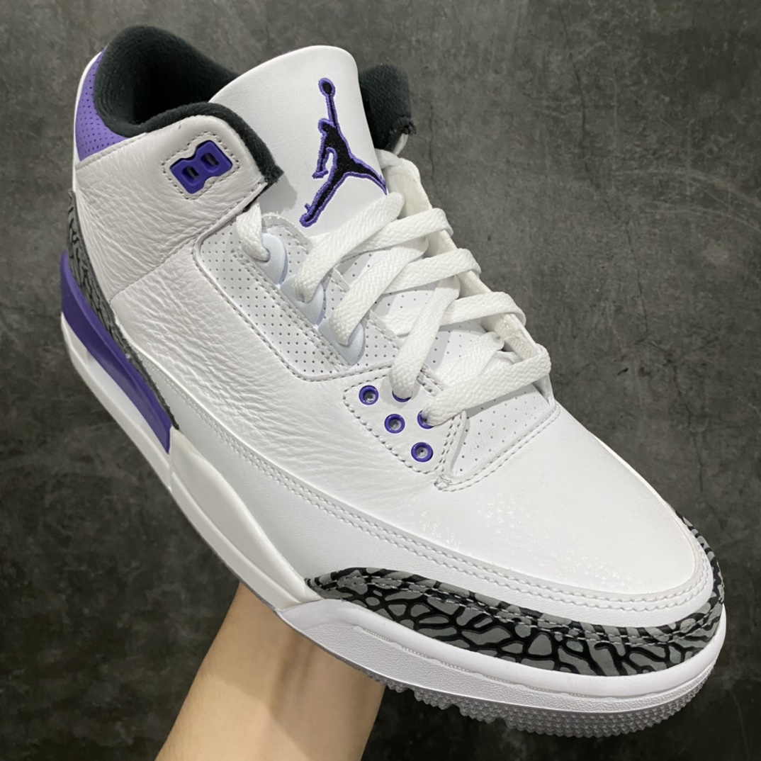 450 【X版】Air Jordan AJ3 Retro 白紫 CT8532-105