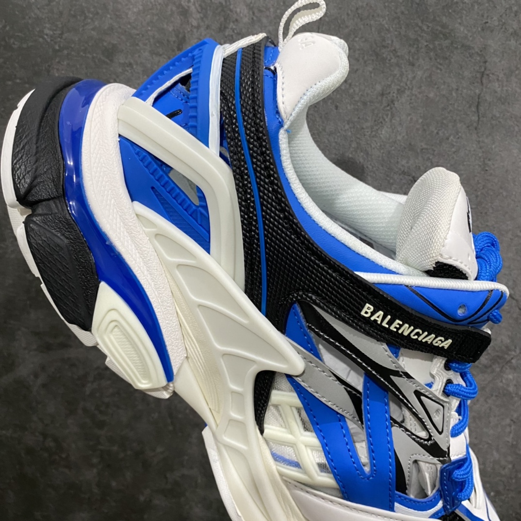 580 【i8纯原】BALENCIAGA Track 2.0 巴黎世家四代复古老爹鞋 白蓝黑