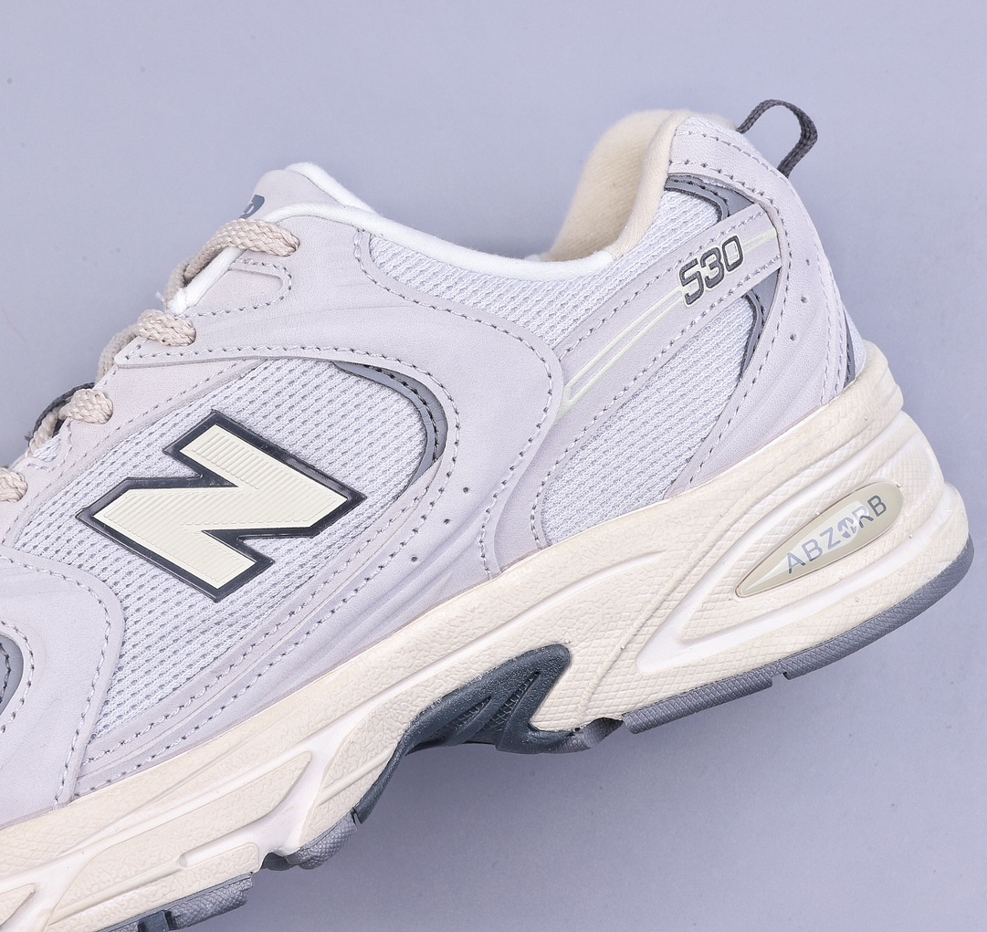 240 DT New Balance NB530系列 皮质做旧 复古休闲慢跑鞋 MR530DG