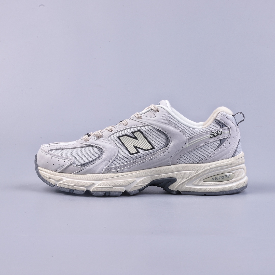 240 DT New Balance NB530系列 皮质做旧 复古休闲慢跑鞋 MR530DG