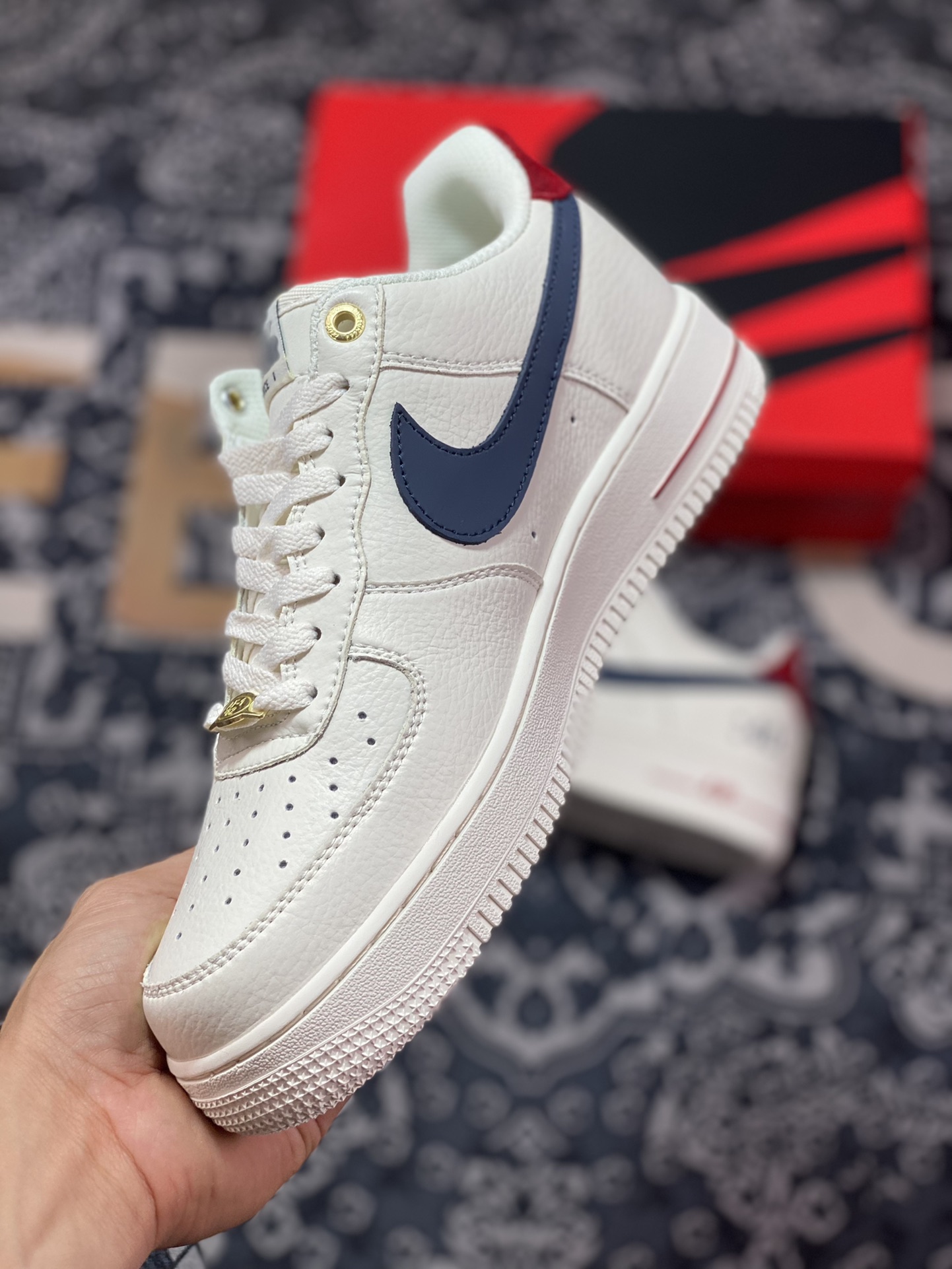 240 原装级别 Air Force 1 ‘07 Low 周年米深蓝 BS9055-740