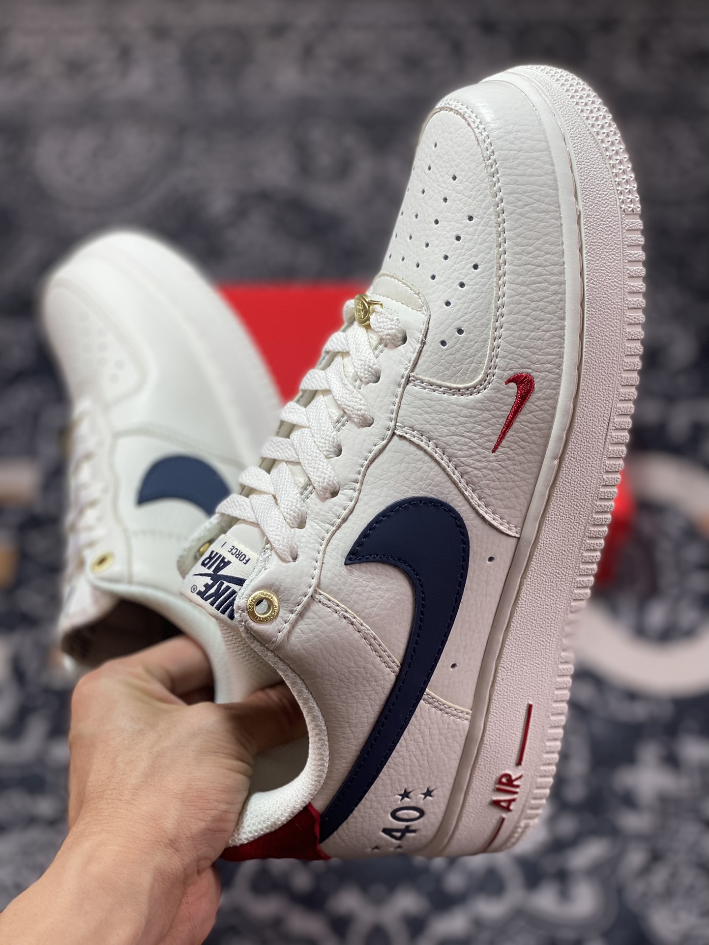 240 原装级别 Air Force 1 ‘07 Low 周年米深蓝 BS9055-740