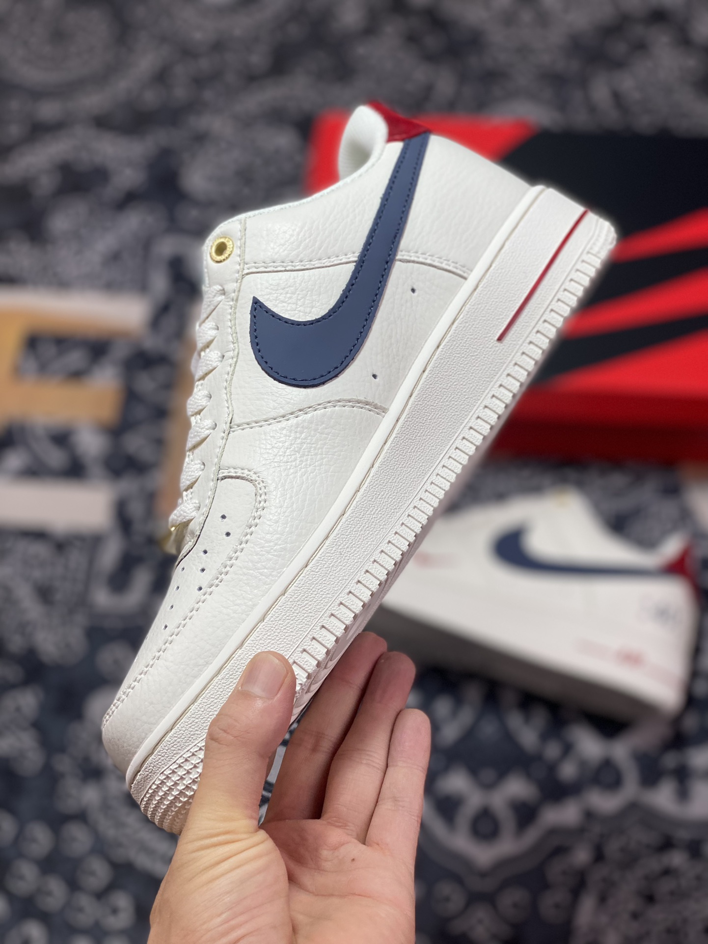 240 原装级别 Air Force 1 ‘07 Low 周年米深蓝 BS9055-740