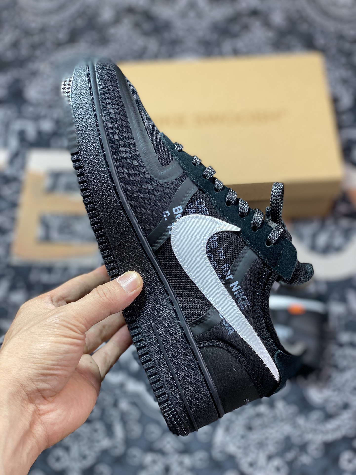 420 OFF-WHITE X AIR FORCE 1 LOW VIRGIL The Ten Black White 2.0 AO4606-001