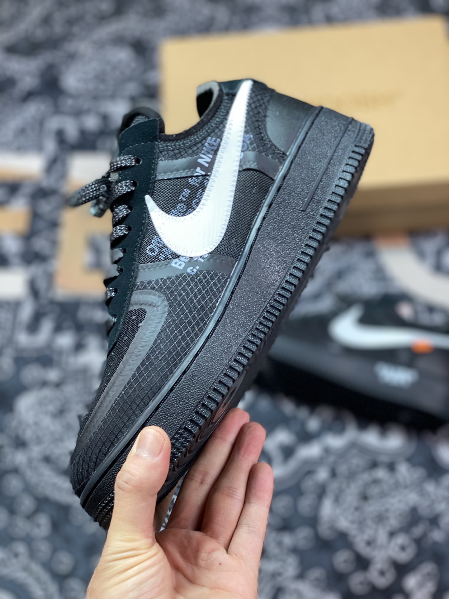 420 OFF-WHITE X AIR FORCE 1 LOW VIRGIL The Ten Black White 2.0 AO4606-001