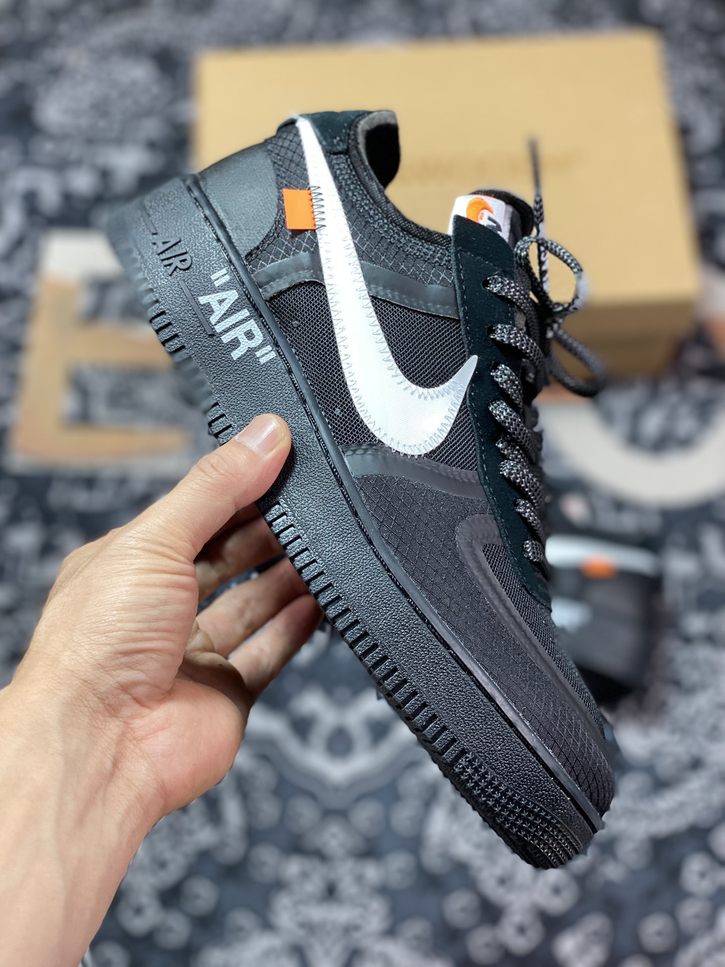 420 OFF-WHITE X AIR FORCE 1 LOW VIRGIL The Ten Black White 2.0 AO4606-001