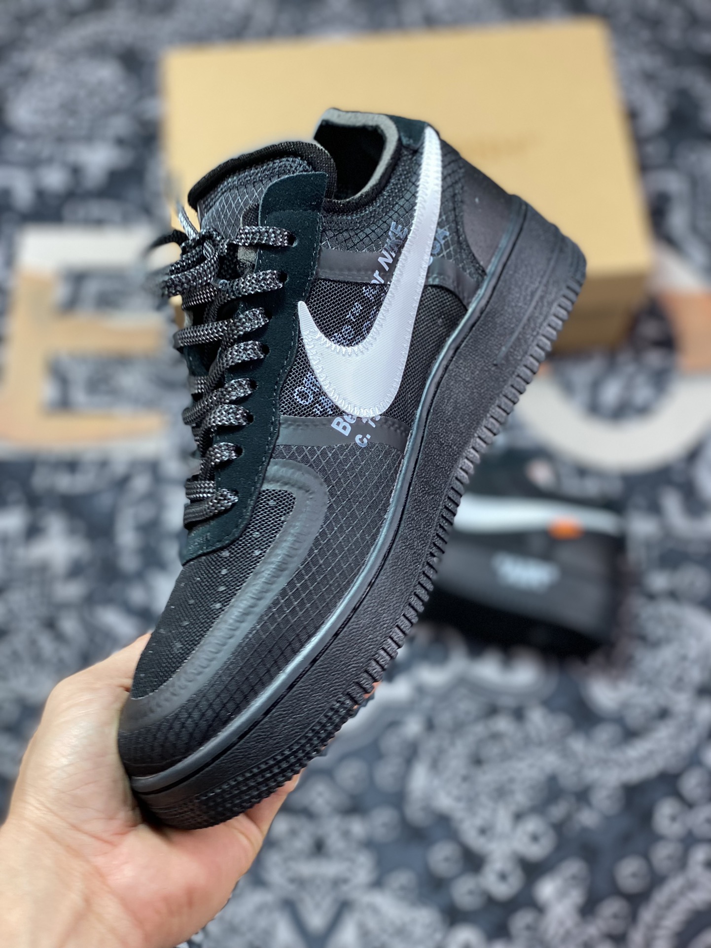 420 OFF-WHITE X AIR FORCE 1 LOW VIRGIL The Ten Black White 2.0 AO4606-001