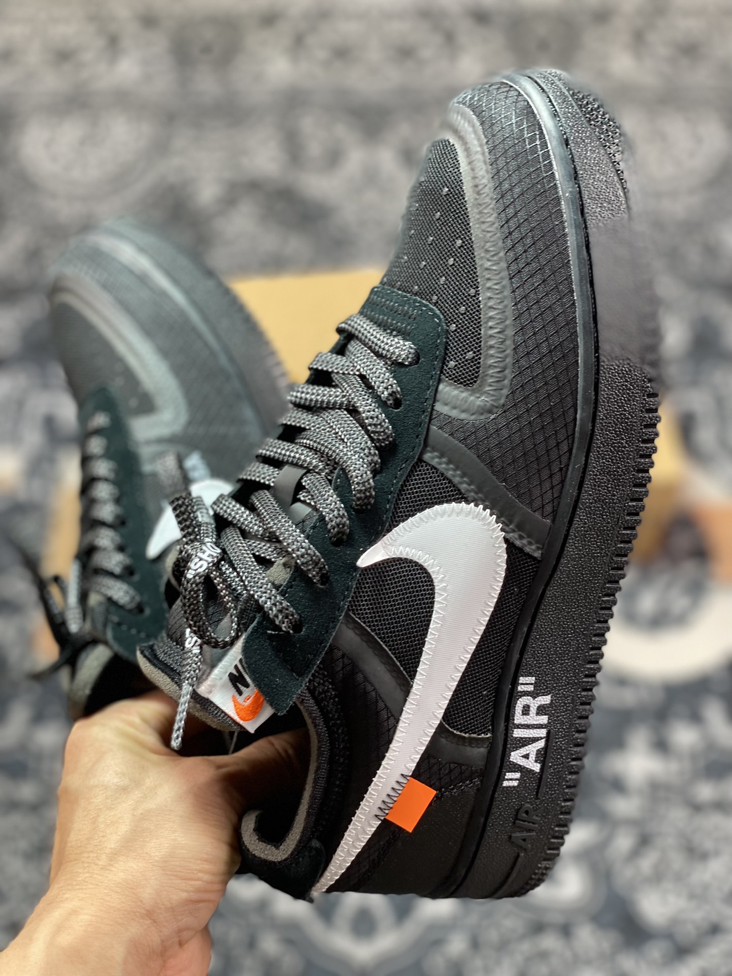 420 OFF-WHITE X AIR FORCE 1 LOW VIRGIL The Ten Black White 2.0 AO4606-001