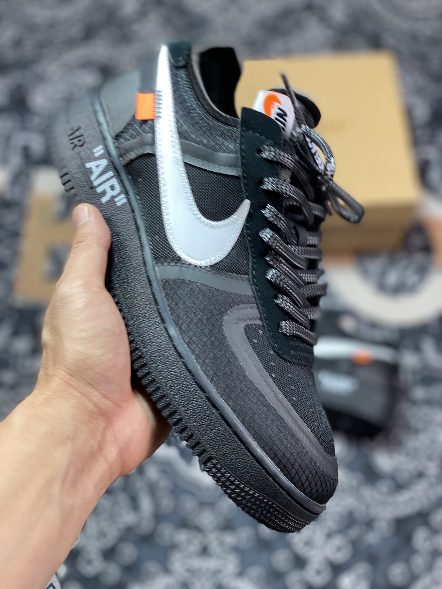 420 OFF-WHITE X AIR FORCE 1 LOW VIRGIL The Ten Black White 2.0 AO4606-001