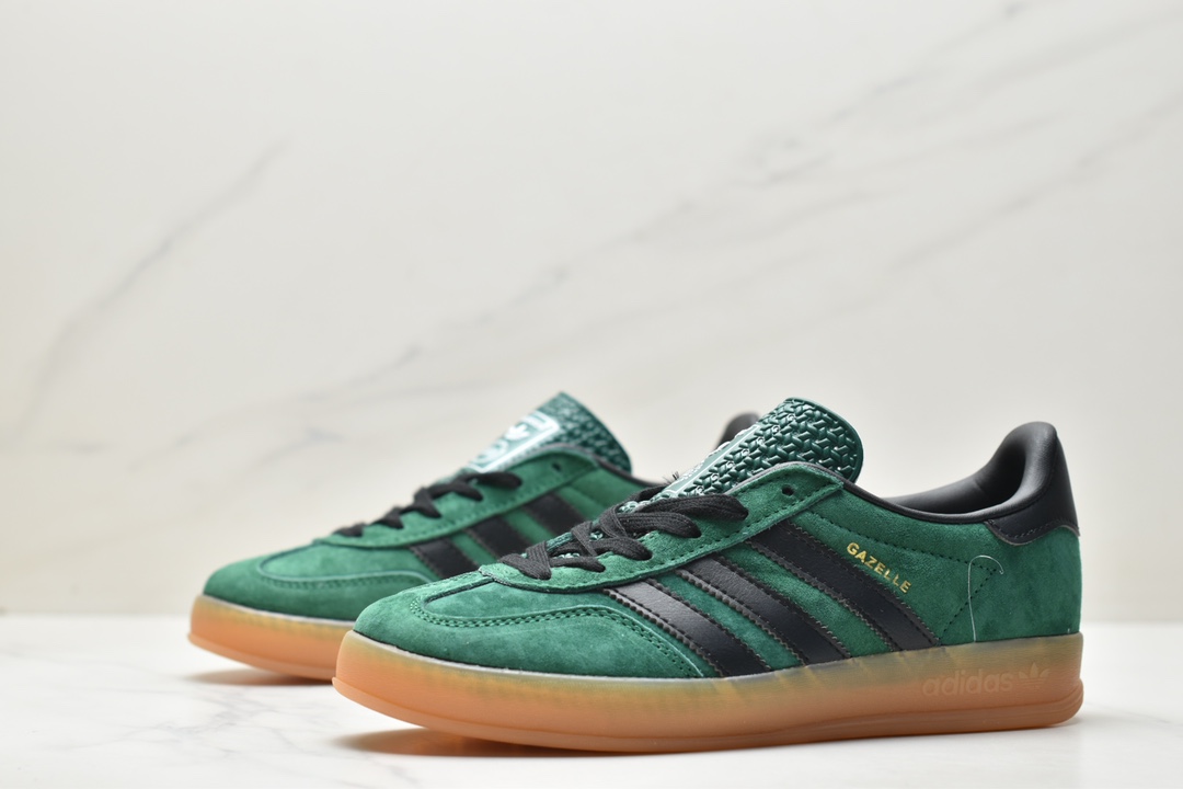 150 Adidas Originals Gazelle Indoor 三叶草复古休闲防滑耐磨低帮板鞋 IG9978