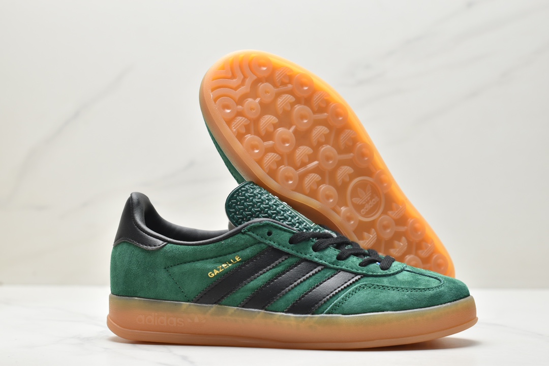 150 Adidas Originals Gazelle Indoor 三叶草复古休闲防滑耐磨低帮板鞋 IG9978