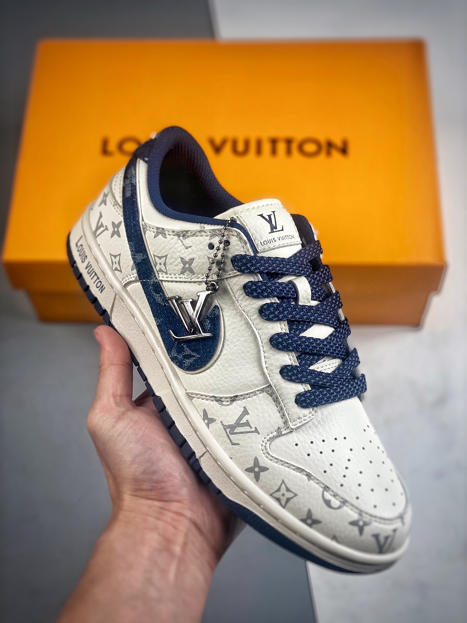 리플리에이||LV Louis Vuitton Nike Dunk Low LVLV 1688123 Size36 38 39 40 41 42 43 44 45