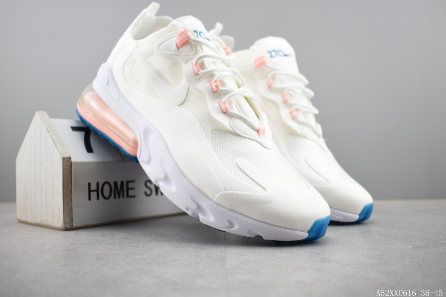 220 耐克 nike react air max 半掌式270气垫跑鞋系列 货号:aq9087