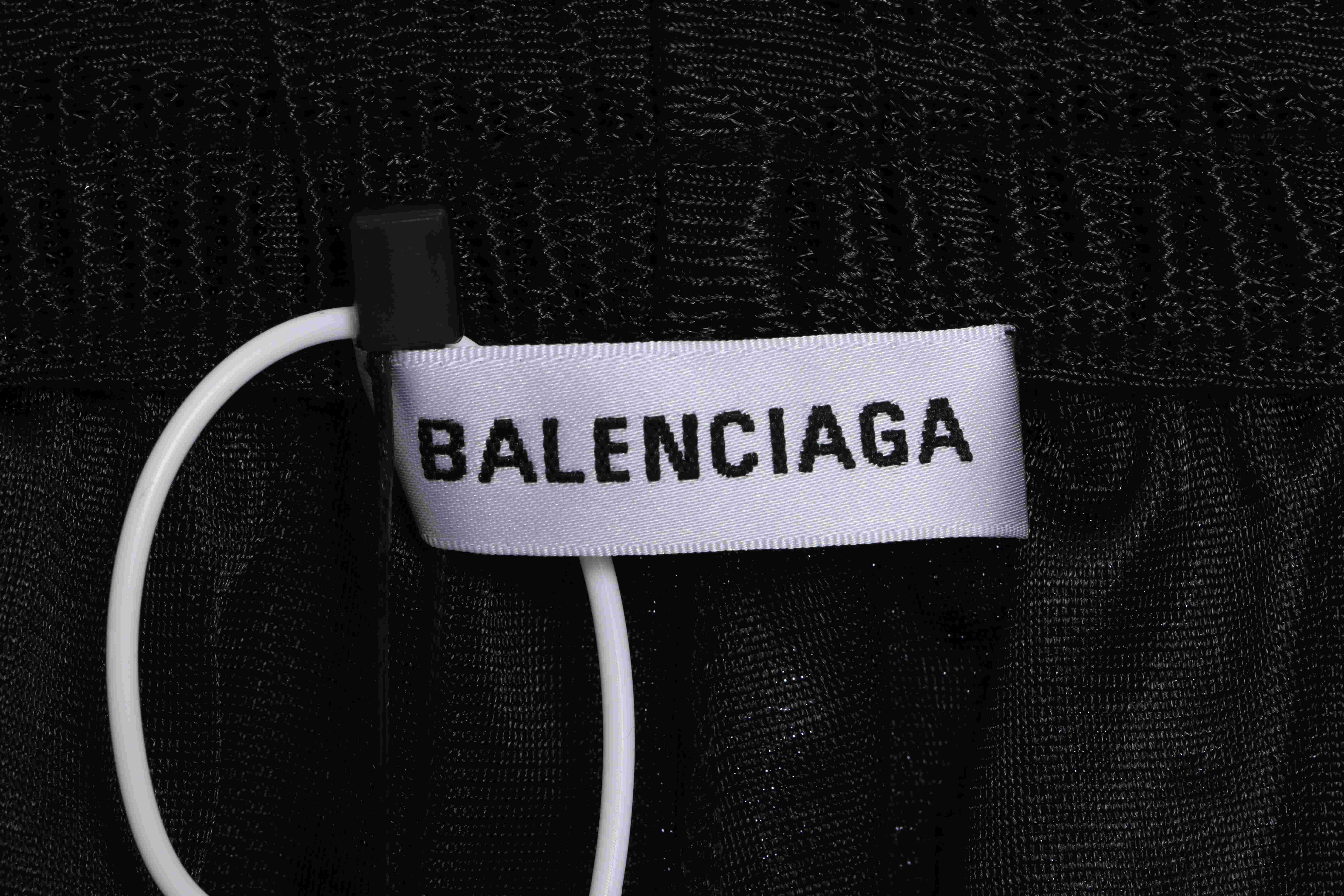 Balenciaga 22FW 晶光绒锁扣织带长裤