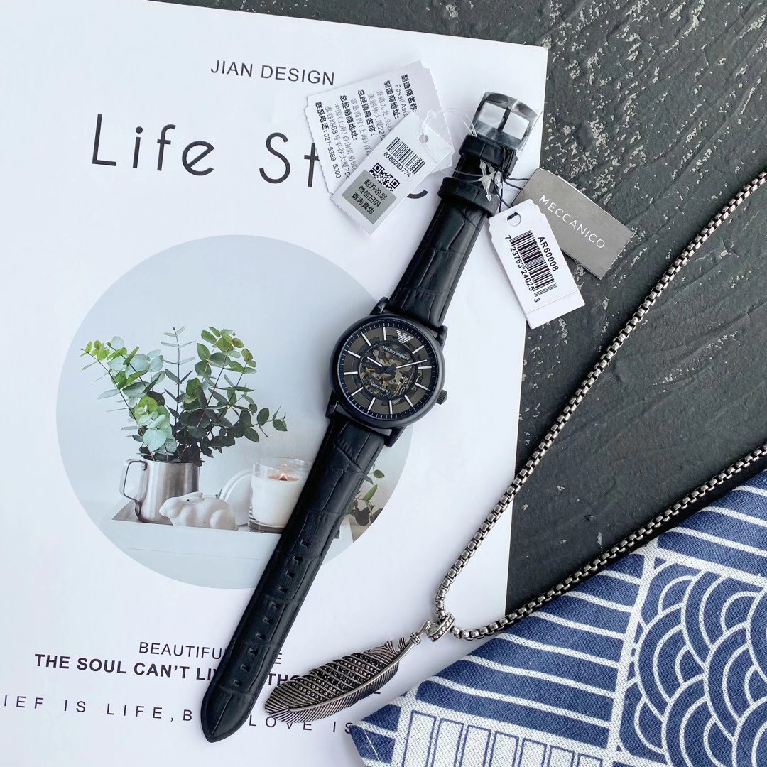 El modelo de reloj Armani para hombre AR60008 es elegante e informal, diseño hueco moderno, clásico y simple, moderno y…