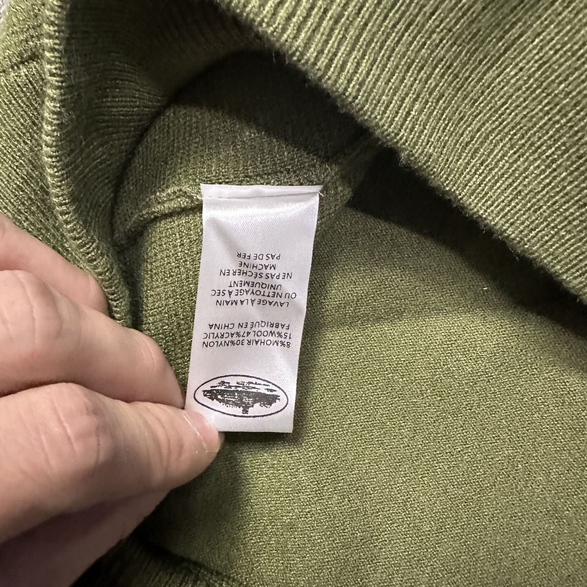 WMN 5001# Croteiz White pullside wool shirts Black Green SM L XL - 图片 8