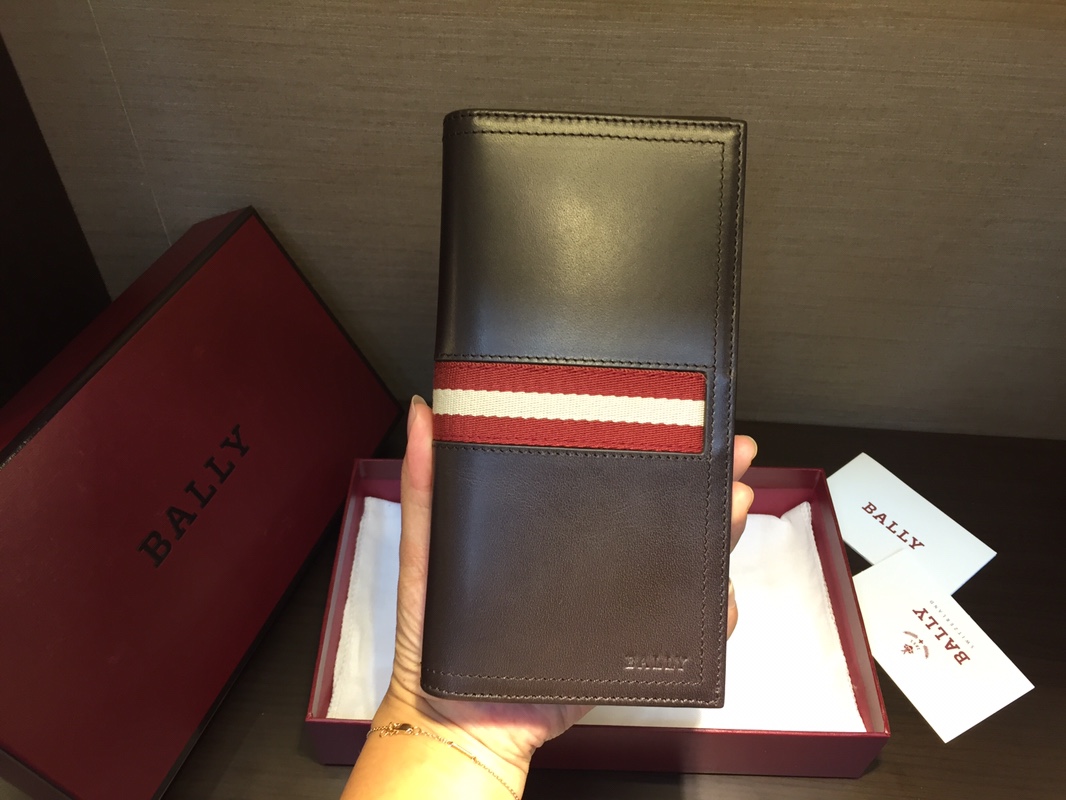 [Bally Wallets]Taliro counter genuine leather Classic Suit Clip 19 9.5 Brown
