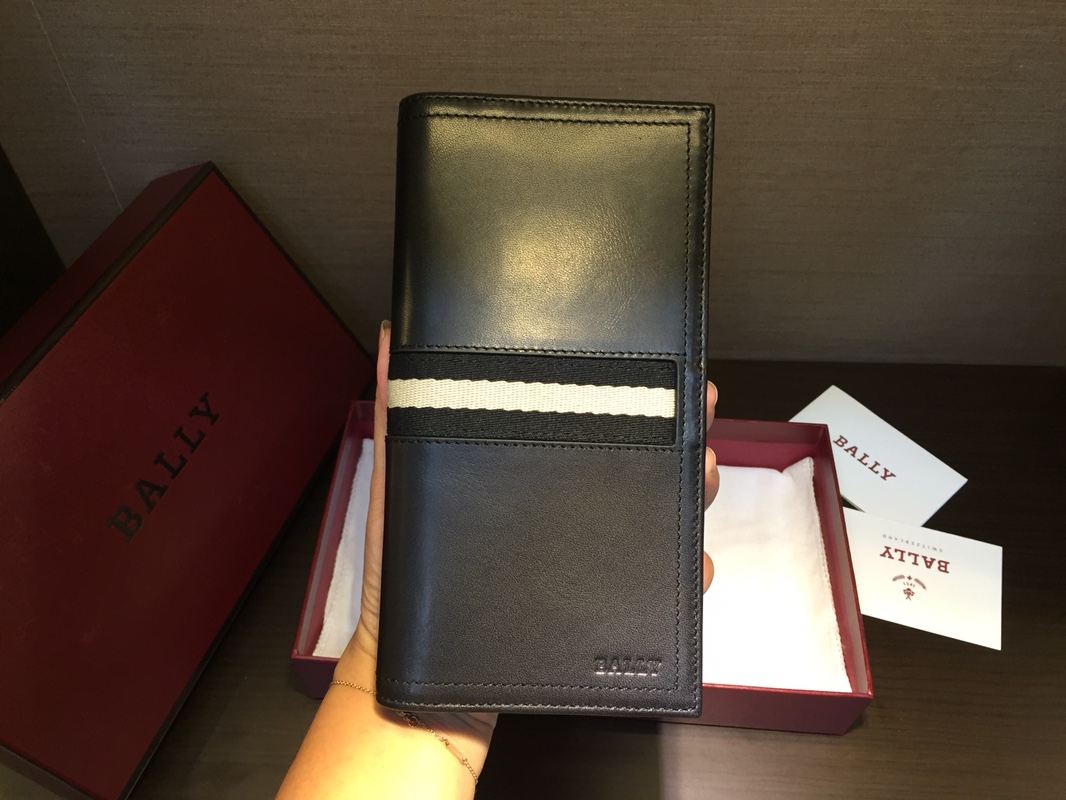 [Bally Wallets]Taliro counter genuine leather Classic Suit Clip 19 9.5 Black