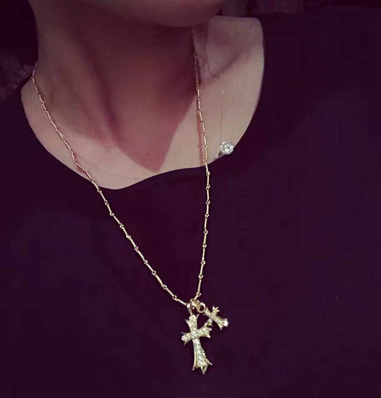 Chrome Hearts Chrome He@rts 克罗心 火爆 十字架 情侣 项链 ～世界 潮牌～个性十足 设计
