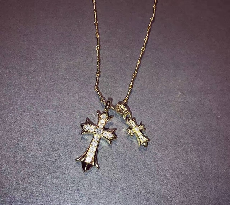 Chrome Hearts Chrome He@rts 克罗心 火爆 十字架 情侣 项链 ～世界 潮牌～个性十足 设计
