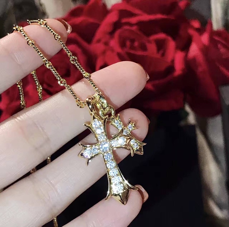Chrome Hearts Chrome He@rts 克罗心 火爆 十字架 情侣 项链 ～世界 潮牌～个性十足 设计
