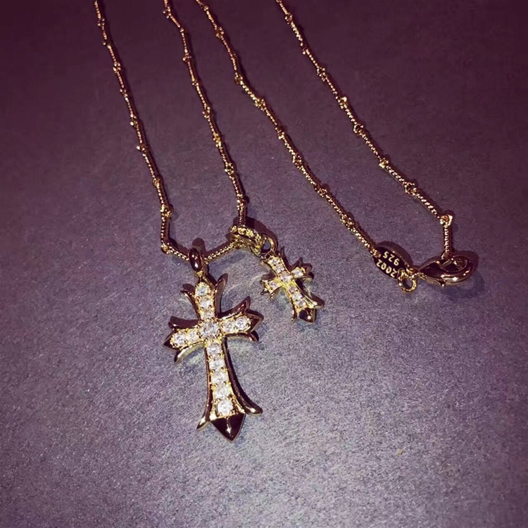 Chrome Hearts Chrome He@rts 克罗心 火爆 十字架 情侣 项链 ～世界 潮牌～个性十足 设计