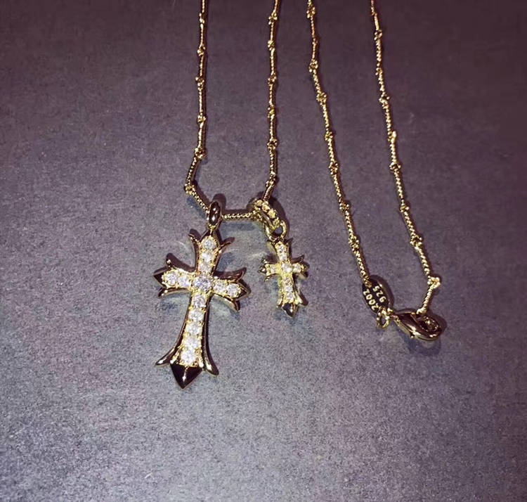 Chrome Hearts Chrome He@rts 克罗心 火爆 十字架 情侣 项链 ～世界 潮牌～个性十足 设计