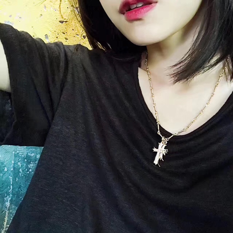 Chrome Hearts Chrome He@rts 克罗心 火爆 十字架 情侣 项链 ～世界 潮牌～个性十足 设计