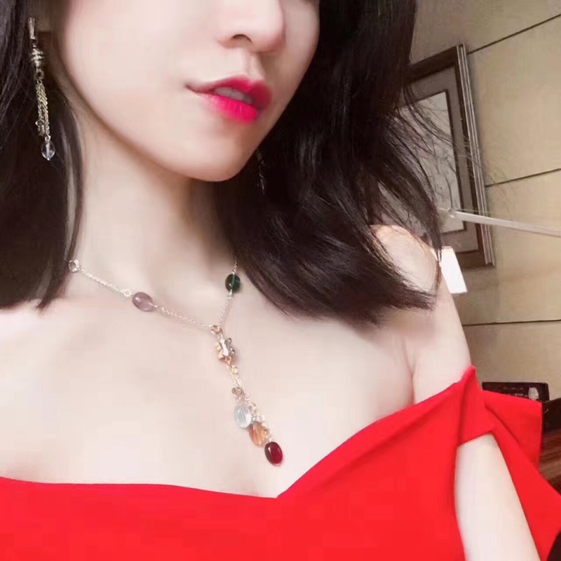 Bvlgari 宝格丽彩宝套装系列 超美 亚金材质 宝石为天然橄榄石镀玫瑰金黄金两色可选