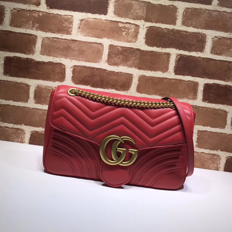 GUCCI古驰GG Marmont系列中号肩背包443496