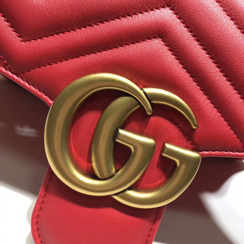 GUCCI古驰GG Marmont系列中号肩背包443496