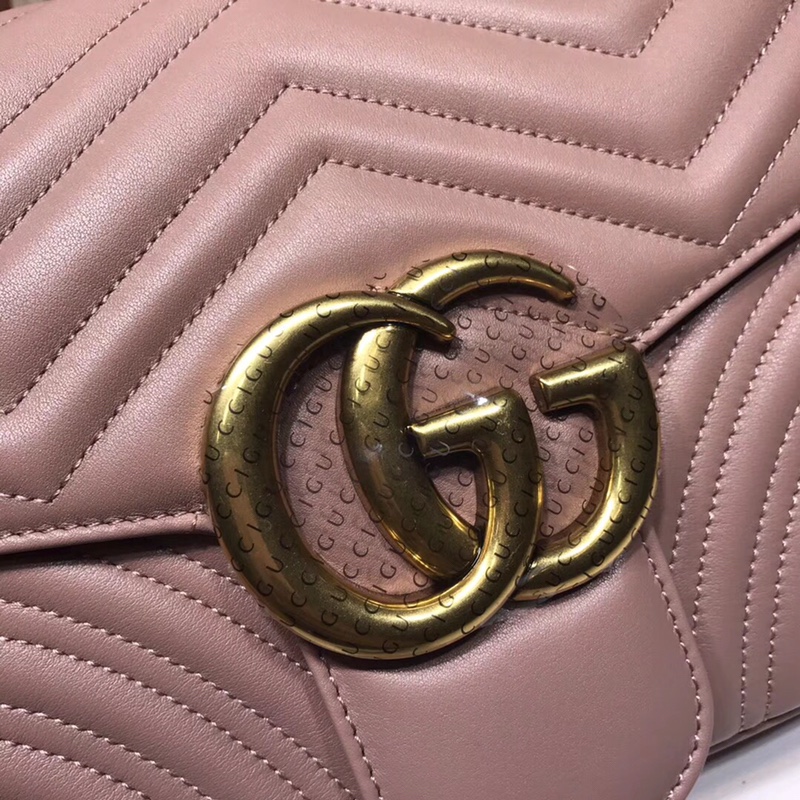 GUCCI古驰GG Marmont系列中号肩背包443496