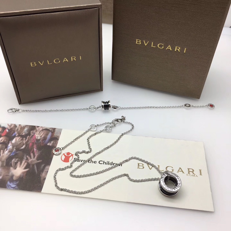 Bvlgari 宝格丽小红人项链 每一条项链都是不同编码 代表每一条项链的身份 内侧钢印