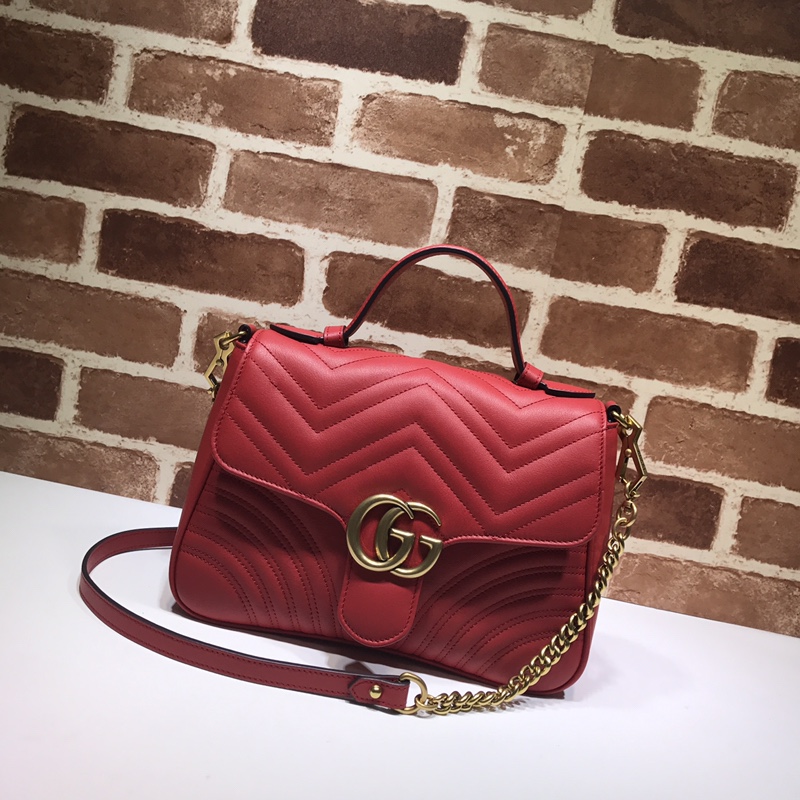 GUCCI古驰GG Marmont系列小号手提包498110