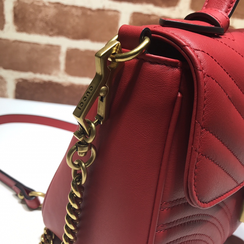 GUCCI古驰GG Marmont系列小号手提包498110