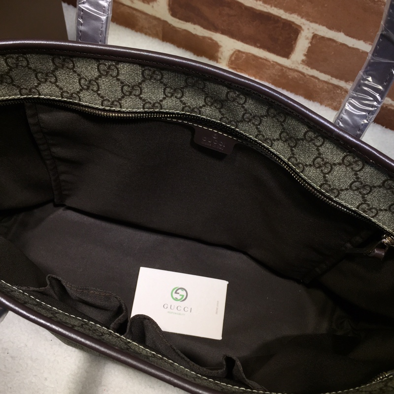 GUCCI古驰GG高级人造革购物袋211137