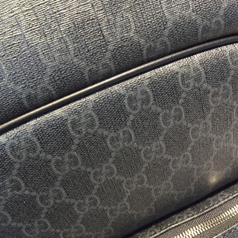 GUCCI古驰黑色帆布男士双肩背包322069