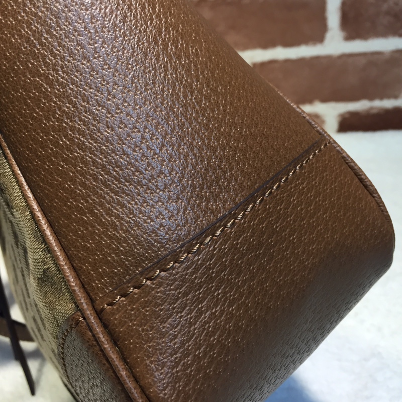 GUCCI古驰双G帆布皮革手提斜挎包353121