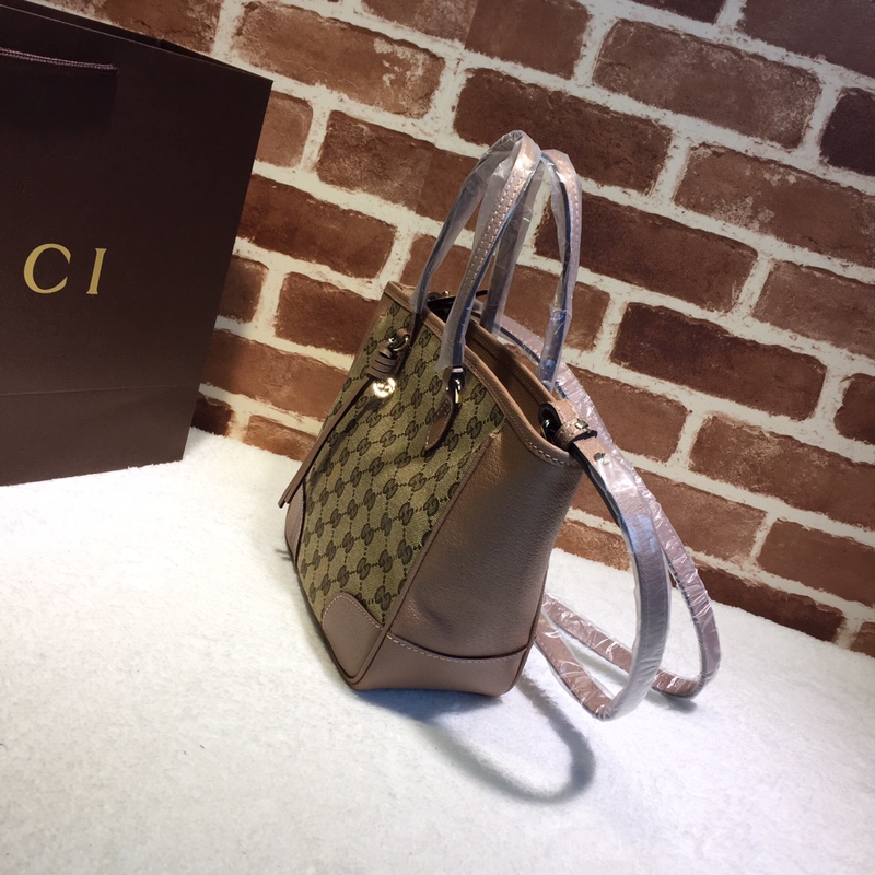 GUCCI古驰双G帆布皮革手提斜挎包353121