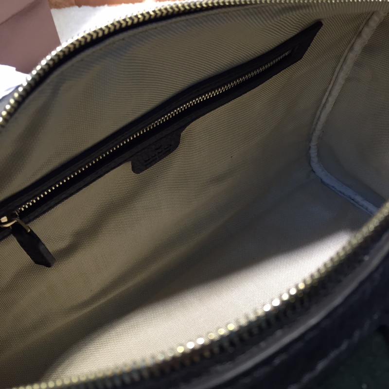 GUCCI古驰红绿条纹黑色枕头包247205