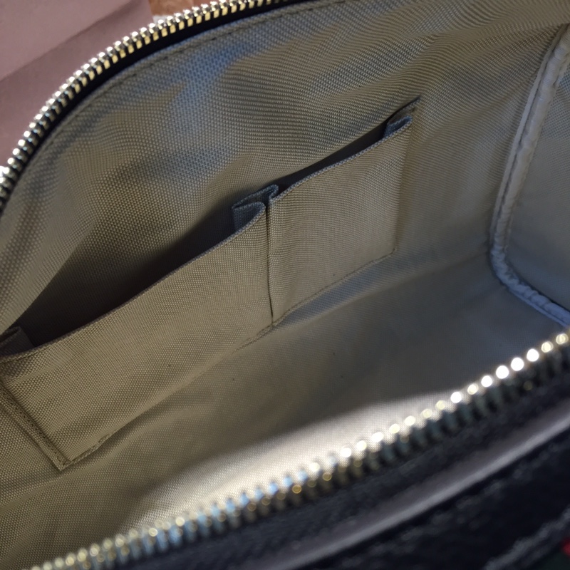 GUCCI古驰红绿条纹黑色枕头包247205