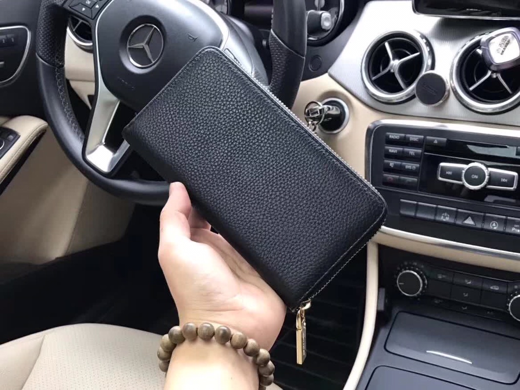 P【】范思哲VERSACE 小号拉链钱包 黑色 专柜YKk拉头 定制版小胎牛皮 柔美手感 走进专柜毫无压力[色]型号9991 2
