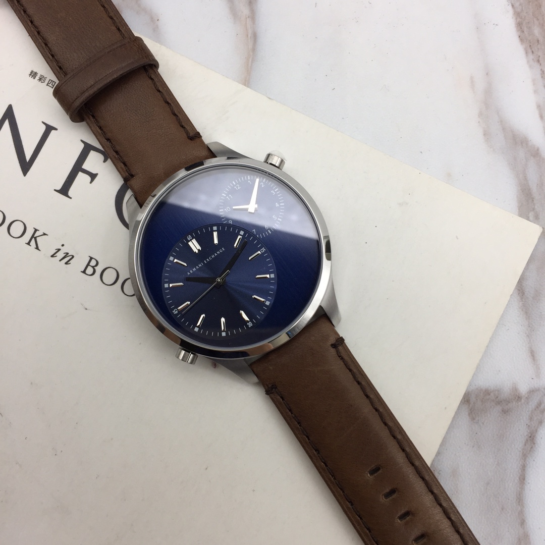 💰350裸表，正品 专柜维修！～Armani Exchange 阿玛尼旗下知名品牌～AX 专柜货，保真！两地时间.商务款AX2162大表盘48mm.三个色