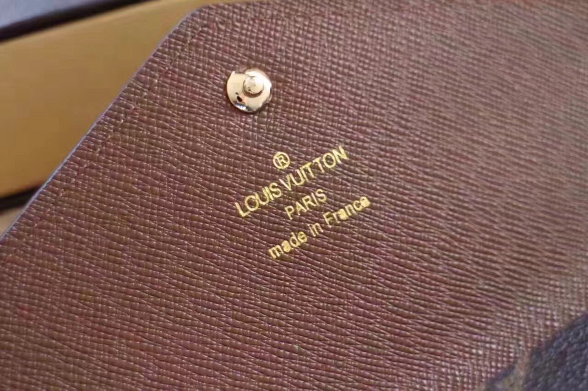 エレガントなモノグラム帆布の信封式財布