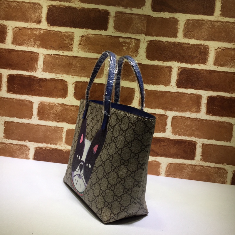 GUCCI古驰狗头图案印花购物袋410812