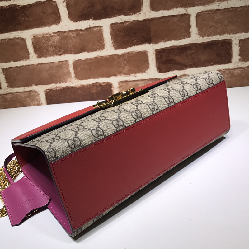GUCCI古驰Padlock系列中号GG肩背包翻盖单肩斜挎包409486