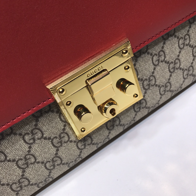 GUCCI古驰Padlock系列中号GG肩背包翻盖单肩斜挎包409486
