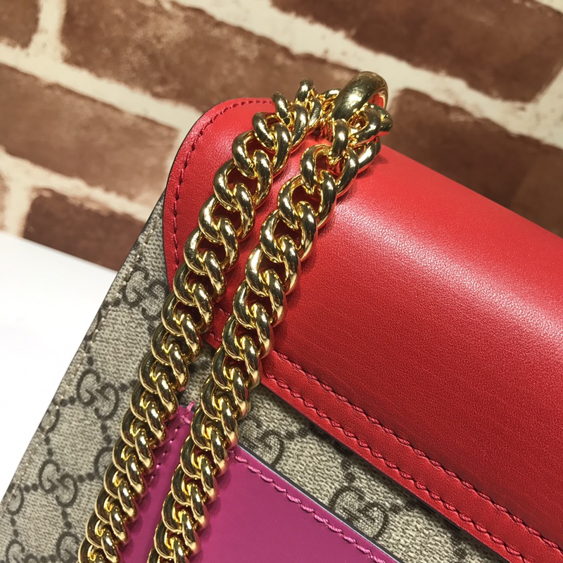 GUCCI古驰Padlock系列中号GG肩背包翻盖单肩斜挎包409486